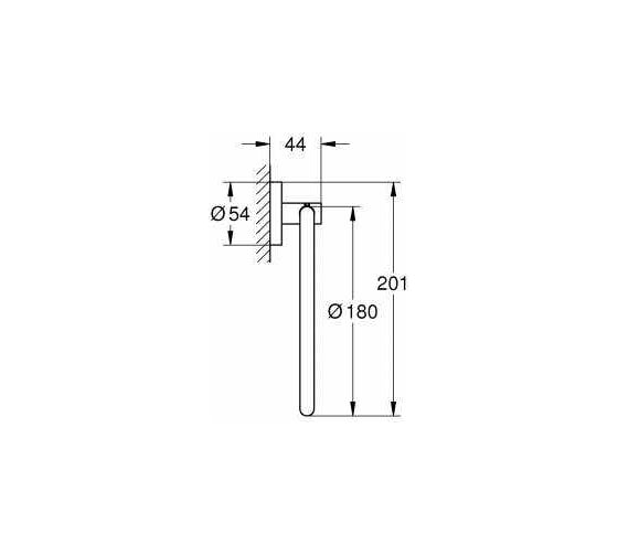 Кольцо для полотенца GROHE Essentials цвет холодный рассвет матовый 40365GN1