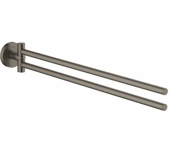 Держатель для полотенца GROHE Essentials двойной, цвет темный графит матовый 40371AL1 1