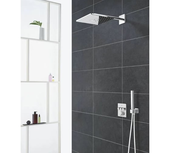 Верхний душ GROHE Rainshower 310 SmartActive Cube 310, квадратный 26479GN0