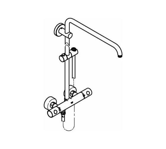 Душевая система с термостатом для душа GROHE Euphoria без верхнего и ручного душа 26241000