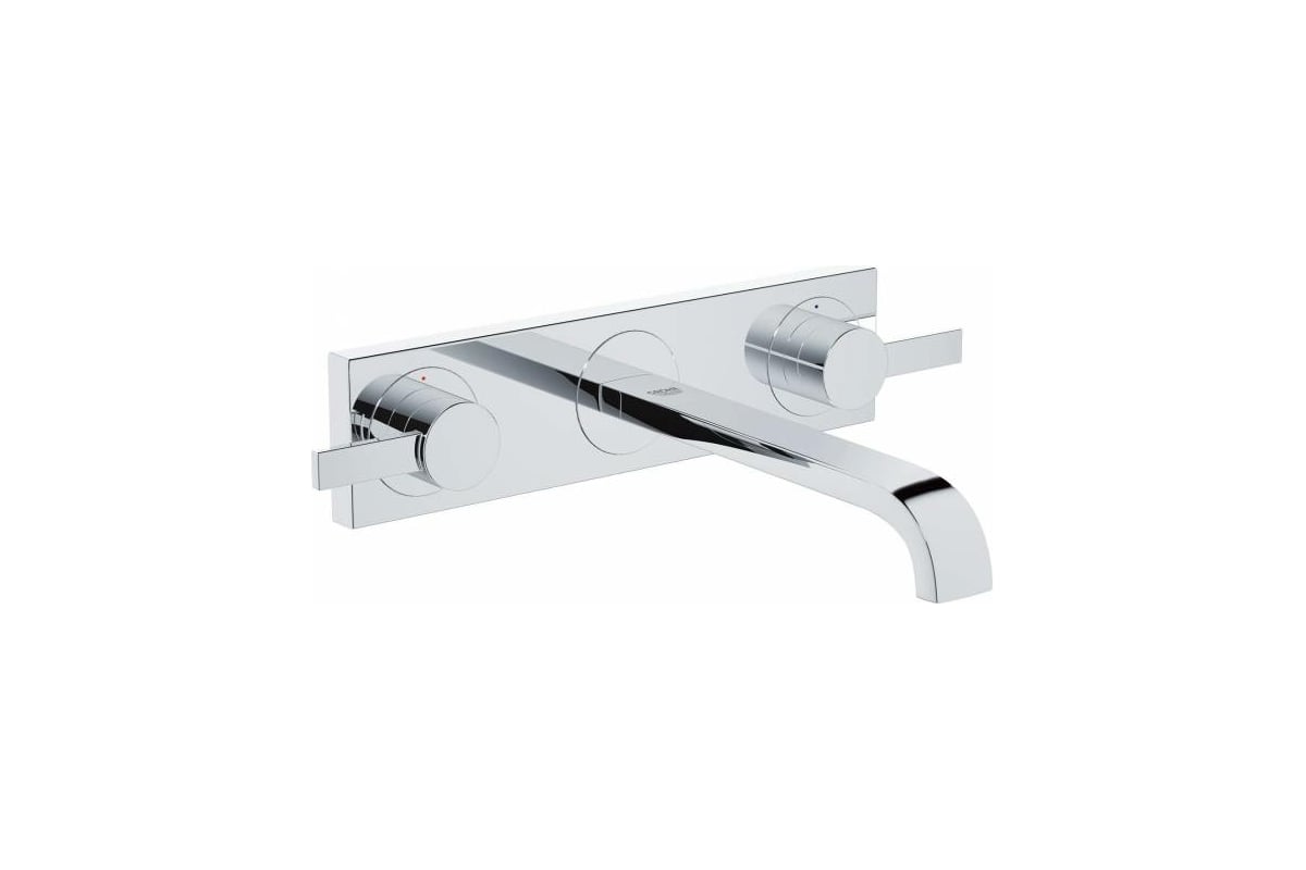 Смеситель для раковины GROHE Allure на 3 отверстия, вынос 220 мм ...