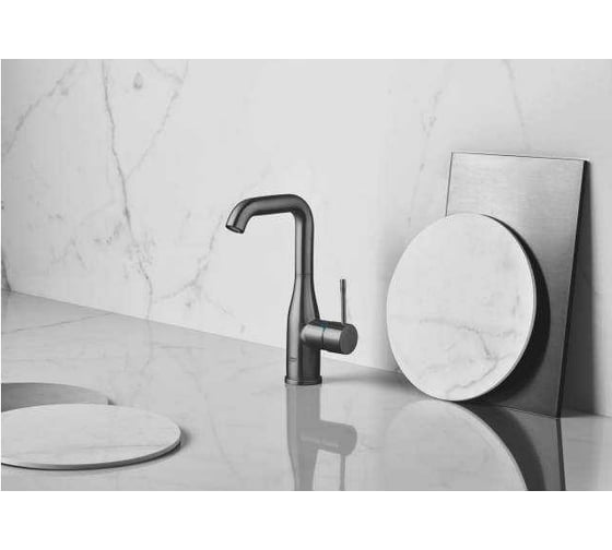 Смеситель для раковины GROHE Essence New с высоким изливом, сливной гарнитур 32628AL1