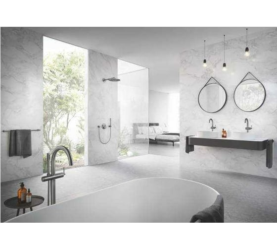Держатель для полотенца GROHE Atrio New одинарный, темный графит матовый 40309AL3