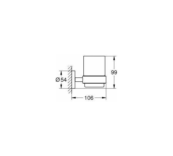 Стакан GROHE Essentials суперсталь 40447DC1