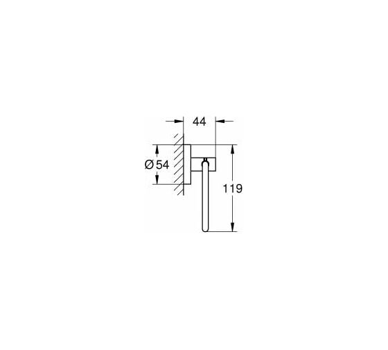 Держатель бумаги GROHE Essentials без крышки 40689DC1
