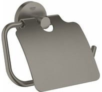 Держатель для туалетной бумаги с крышкой GROHE Essentials цвет темный графит, матовый 40367AL1