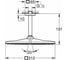 Верхний душ GROHE Rainshower 310, квадратный, 1 режим 26566GN0 3