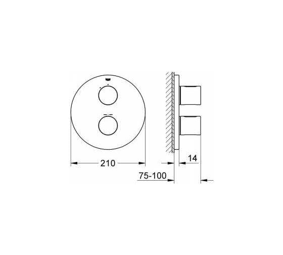 Термостат для душа GROHE Grohtherm 3000 Cosmopolitan 19467000