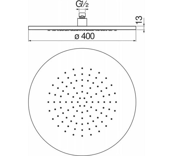 Верхний душ NOBILI AD139/114CR 40 см 00000039943