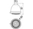 Верхний душ NOBILI AD139/54CR 80 мм 00000106653 2