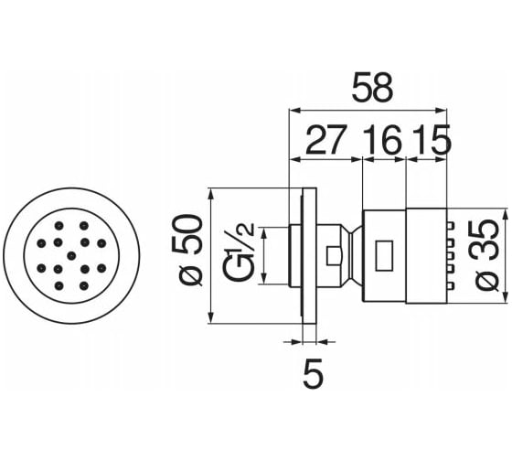 Форсунка NOBILI AD139/75CR 1 режим 00000106655