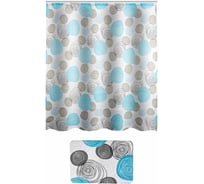 Набор для ванной комнаты Рыжий кот Шарики: коврик + занавеска 104500