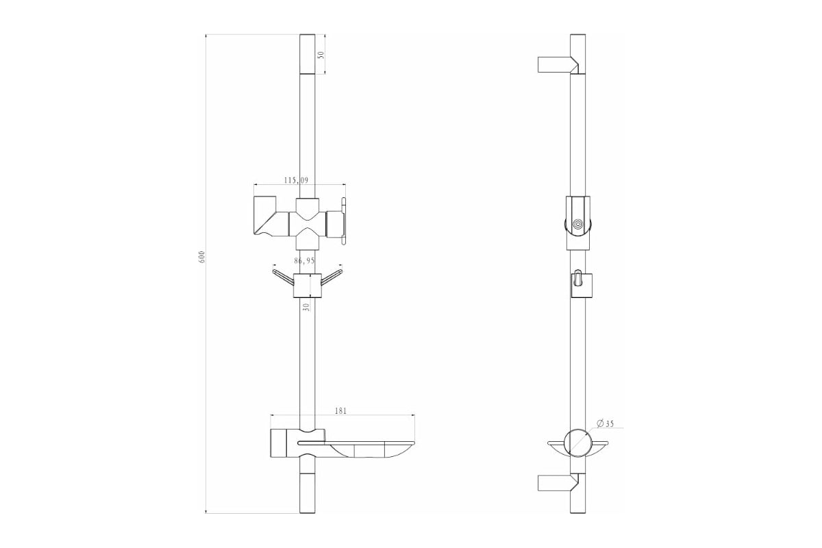 Стойка для душа с мыльницей Lemark LM8062C - выгодная цена, отзывы ...