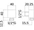 Шланговое подключение для душа Paffoni LEVEL ZACC238CR 00236454 3