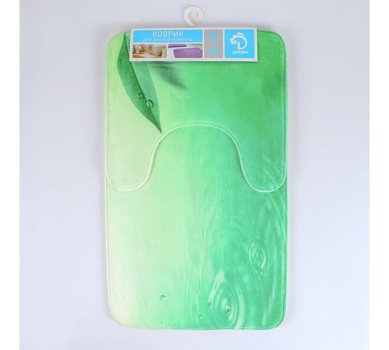 Набор ковриков для ванны и туалета Доляна Флора 35х45, 45х75 см 2 шт. 1515789 1