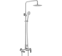 Душевая система MELANA Paola Hi-tech нерж.сталь, с тропическим душем, лейкой F610605