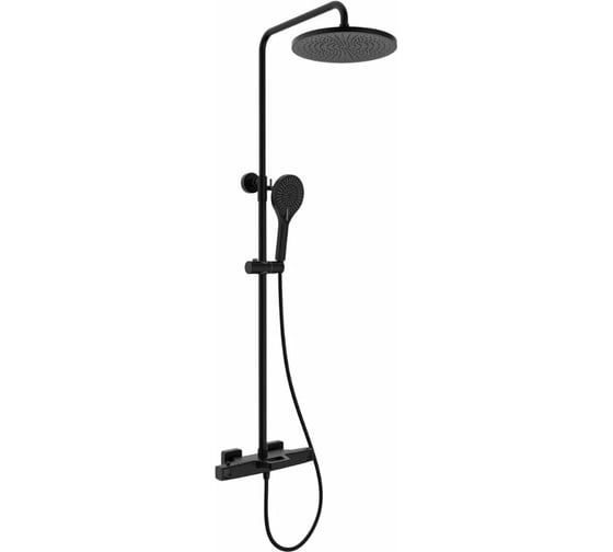 Душевая система с термостатом KAISER Quadris Black Matt 25282-2 1