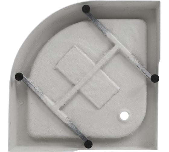 Поддон Aquanet НX515 1/4 круга, акрил, 90x90x15 слив в прямом углу 00293844