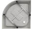 Поддон Aquanet НX515 1/4 круга, акрил, 90x90x15 слив в прямом углу 00293844 5