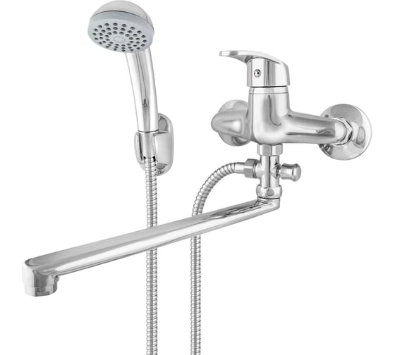 Одноручный смеситель для ванны Klip 817 L-излив 300 мм, с аксессуарами тов-205566 1