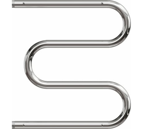 Водяной полотенцесушитель Point 500x500 М-образный (1") с полкой, хром PN38555P