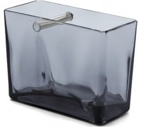 Стакан для зубной пасты и щётки PRIMANOVA BIGA прозрачно-чёрный, пластик M-SA11-25