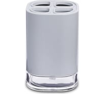 Стакан для зубной пасты PRIMANOVA KLAR серый, пластик D-20612