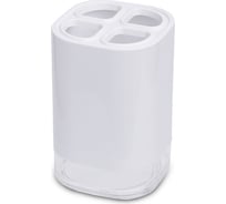 Стакан для зубной пасты PRIMANOVA KLAR белый, пластик D-20602