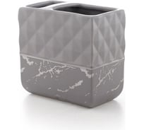 Стакан для щётки и пасты PRIMANOVA NERO серый, керамика D-20662