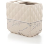 Стакан для щётки и пасты PRIMANOVA NERO бежевый, керамика D-20672