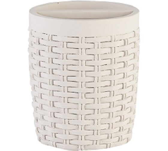 Стакан для пасты и щёток PRIMANOVA Rattan бежевый D-19932 1