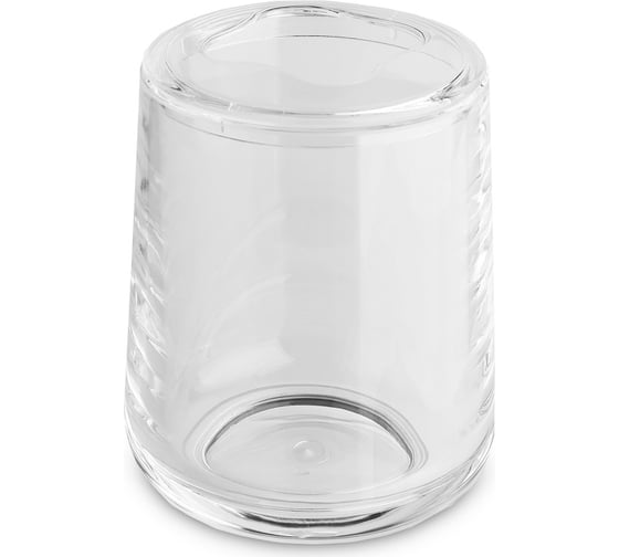 Стакан для зубной пасты PRIMANOVA VETRO прозрачный, пластик, Ø 8.5x11 см D-20632 1