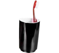 Стакан для зубной пасты PRIMANOVA ZEN MELAMINE белый-чёрный D-18532