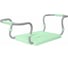 Сиденье для ванной PRIMANOVA 36х26 см, зеленое, стальной каркас 42.5-65 см, нагрузка- до 120 кг M-KV03-05 1
