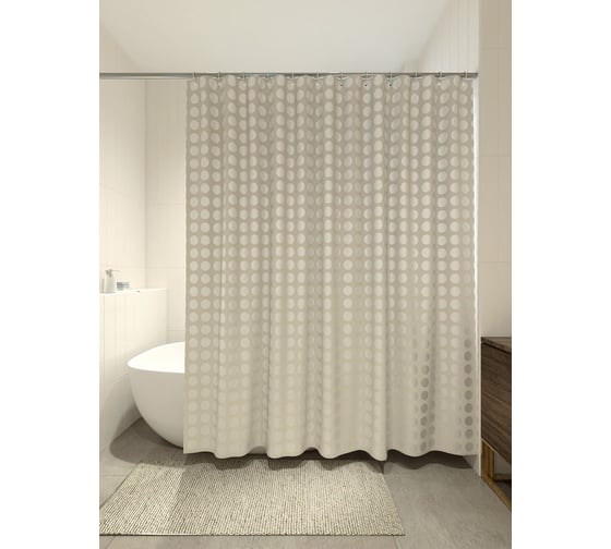 Штора для ванной PRIMANOVA Gold Rush 180x200 PVC D-07231