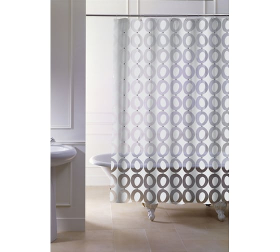 Штора для ванной PRIMANOVA HALF MOON 180x200 PEVA D-60022