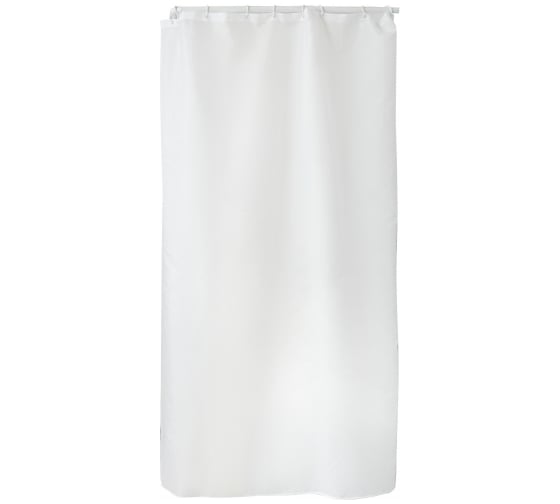 Штора для ванной с утяжелителем PRIMANOVA PREMIUM 180x200, PLE, белый DR-60056