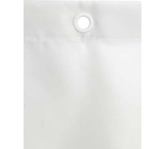 Штора для ванной с утяжелителем PRIMANOVA PREMIUM 180x200, PLE, белый DR-60056