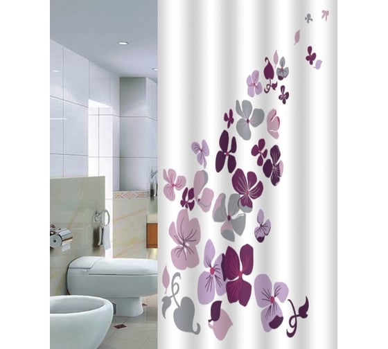 Штора для ванной PRIMANOVA Violette 180x200 PLE DR-50026