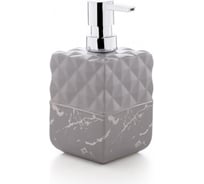 Дозатор для жидкого мыла PRIMANOVA NERO керамика, серый D-20660