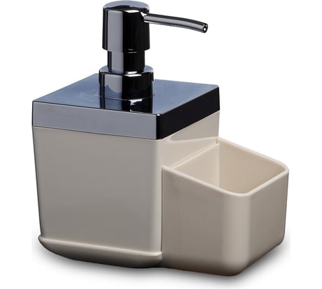 Дозатор для кухни с секцией для губки PRIMANOVA Toskana бежевый M-E51-09