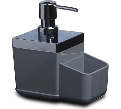 Дозатор для кухни с секцией для губки PRIMANOVA Toskana серый M-E51-07