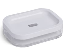 Мыльница PRIMANOVA KLAR белый, пластик D-20601