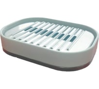 Мыльница PRIMANOVA LENOX белый, овальная, пластик M-E32-01/1