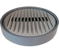 Мыльница PRIMANOVA LENOX серый, круглая M-E32-07