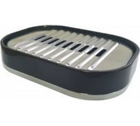 Мыльница PRIMANOVA LENOX чёрный, овальная, пластик M-E32-06/1