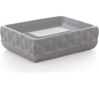 Мыльница PRIMANOVA NERO серый, керамика D-20661