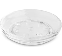 Мыльница PRIMANOVA VETRO прозрачный, пластик, 12x12x2.5 D-20631