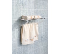 Полка для полотенец PRIMANOVA алюминий, 50x29.5x20 см, прозрачно-натуральная M-B12-16