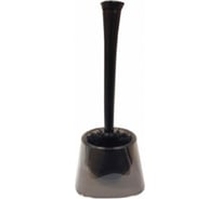 Ёрш для унитаза PRIMANOVA Marieta 13x13x38.5 см, прозрачно-чёрный M-E20-25-06